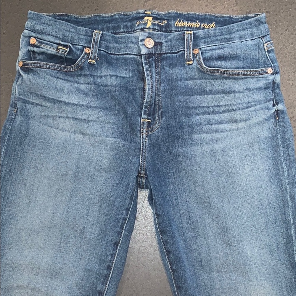 7 for all Mankind Kimmie Crop Jeans Sz 14 or 32